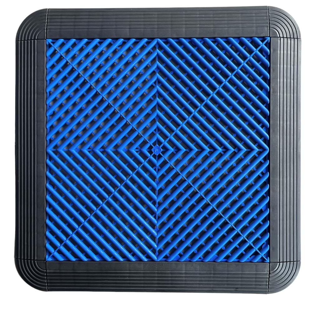 PLASTIC-TILES FLOOR TILE DARK BLUE 40 CM X 40 CM