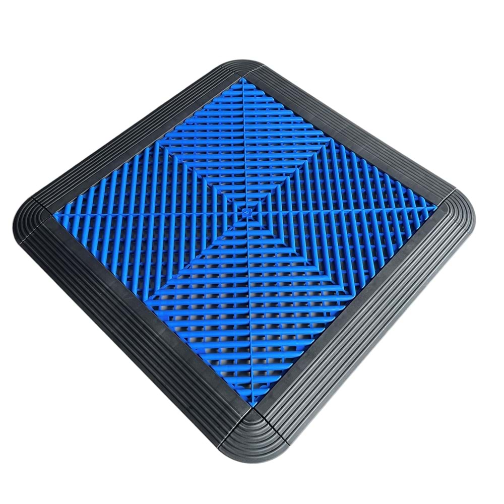 PLASTIC-TILES FLOOR TILE DARK BLUE 40 CM X 40 CM