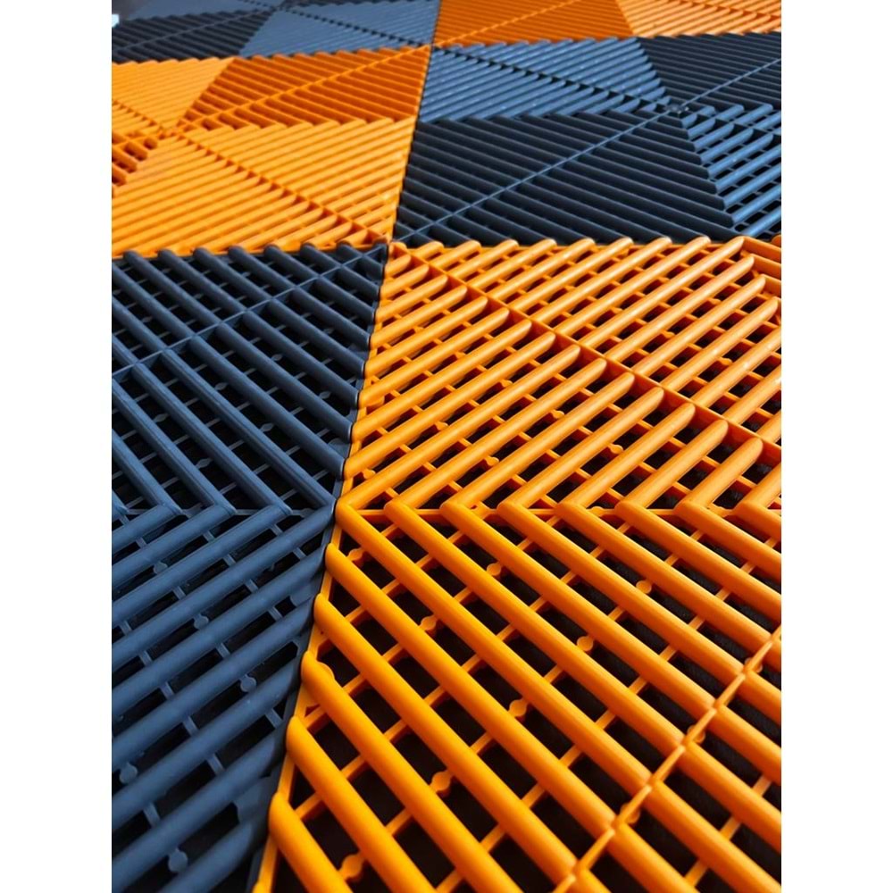 PLASTIC-TILES FLOOR TILE DARK BLUE 40 CM X 40 CM