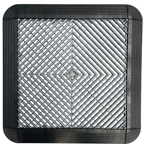 PLASTIC-TILES FLOOR TILE ANTRASIT 40 CM X 40 CM