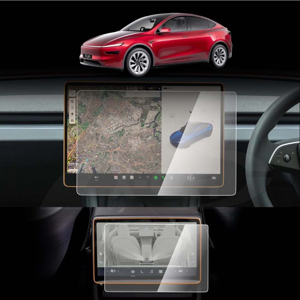 TESLA Y JUNIPER EKRAN KORUMA FİLMİ VE KLİMA KORUMA FİLMİ 2024