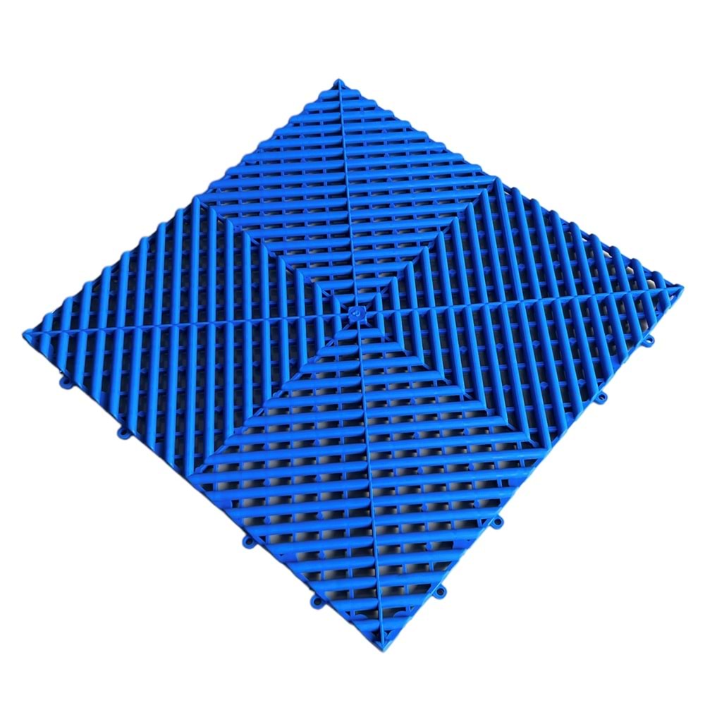 PLASTIC-TILES FLOOR TILE DARK BLUE 40 CM X 40 CM