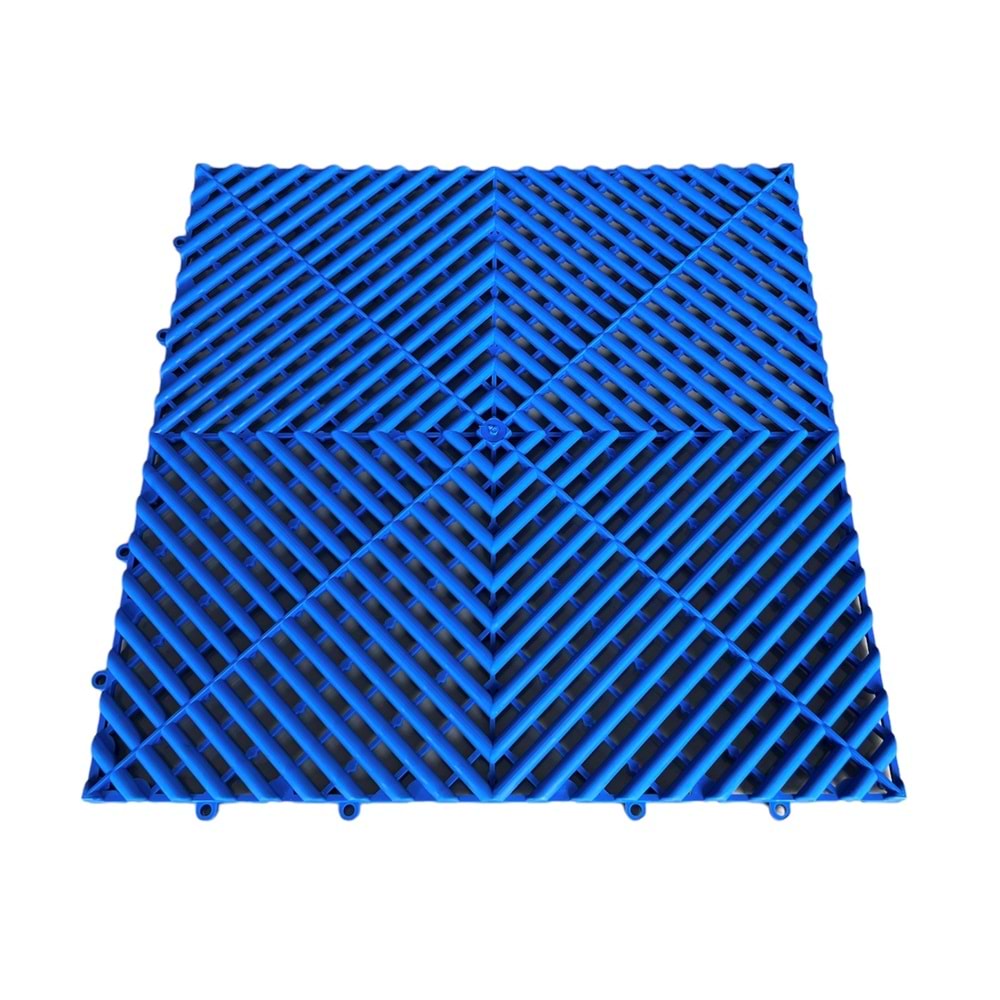 PLASTIC-TILES FLOOR TILE DARK BLUE 40 CM X 40 CM